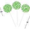 Green and White Swirl Pops Suckers – 24 Individually Wrapped Lollipops – St. Patrick’s Day, Party and Candy Buffet Supplies