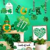 Shamrock Dangling Spirals (12pc) for St. Patrick’s Day by Fun Express – Party Decor – Hanging Decor – Spirals & Swirls – 12 Pieces