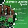 Shamrock Dangling Spirals (12pc) for St. Patrick’s Day by Fun Express – Party Decor – Hanging Decor – Spirals & Swirls – 12 Pieces
