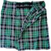 St. Patrick’s Day Irish Plaid Green Kilt – 1 Piece Tartan Skirt, Kilts Clothing for Men and Women, Polyester Costume