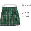 St. Patrick’s Day Irish Plaid Green Kilt – 1 Piece Tartan Skirt, Kilts Clothing for Men and Women, Polyester Costume