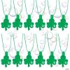 Fun Express 2 3/4″ St. Patrick’s Day Shamrock-Shaped Plastic Bubble Bottle Breakaway Necklaces – 12 Pieces