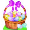 Fun Express 55” Easter Basket Cardboard Cutout Stand-Up | Festive Party Decor for Easter Celebrations – Ideal for Home, Events, and Photo Opportunities – 1 Piece