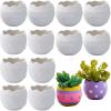 Fun Express DIY Easter Egg-Shaped Ceramic Planters – Creative Spring & Easter Décor for Personalized Gardening Projects Crafting Fun & Home Décor – Perfect for Kids Adults & Plant Lovers – 12 Pieces