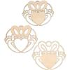 Fun Express DIY Wood Claddagh – Unfinished Wood Claddagh Hearts for Kids Crafts St. Patrick’s Day Decorations & Creative Home Activities – Perfect for Customizing with Paint Markers & More – 3 Pieces
