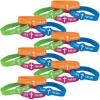 Fun Express I Live For Him Rubber Bracelets – Set of 24 – Easter, VBS, Sunday School and Religious Jewelry Party Favors