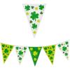 Fun Express Large St. Patrick’s Day Clovers Plastic Pennant Banner