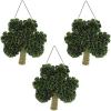 Fun Express Shamrock-Shaped Wreaths – Festive St. Patrick’s Day Home Decor for Doors Walls and Mantels – Ideal for Parties Celebrations and Seasonal Decorating Vibrant Green Color – 3 Pieces