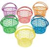 Plastic Easter Basket Buckets for Easter Party Egg Hunts Kids Easter Basket Decoration Activity – 12 Pieces