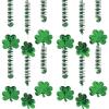 Shamrock Dangling Spirals (12pc) for St. Patrick’s Day by Fun Express – Party Decor – Hanging Decor – Spirals & Swirls – 12 Pieces