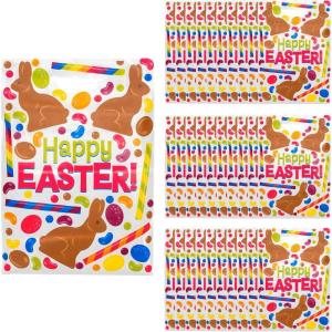 12″ x 17″ Bulk Easter Candy Plastic Goody Bags for 50