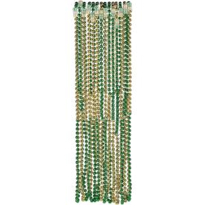 Fun Express 30″ 6 mm. Bulk 48 Pieces Metallic Two-Color St. Patrick’s Day Bead Necklaces