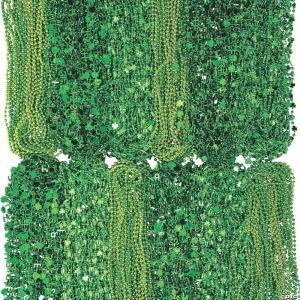 Fun Express Bulk 500 Pieces Green Bead Necklace Assortment – for St. Patrick’s Day-themed partiesm, community gatherings and celebrations or fundraisers
