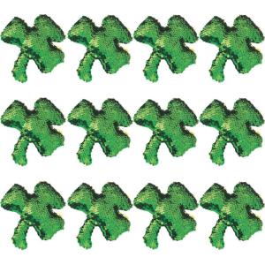 Fun Express Flipping Sequin Plush Shamrock for St. Patrick’s Day (set of 12)