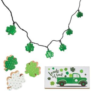 Fun Express Loads of Luck St. Patrick’s Day Decorating Kit – Home Decor – 5 Pieces