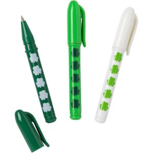 Fun Express St. Patrick’s Day Shamrock Mini Pens – 24 Pieces
