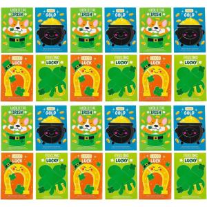 Fun Express St. Patrick’s Day Sticker by Number Sheets – 24 Pc.