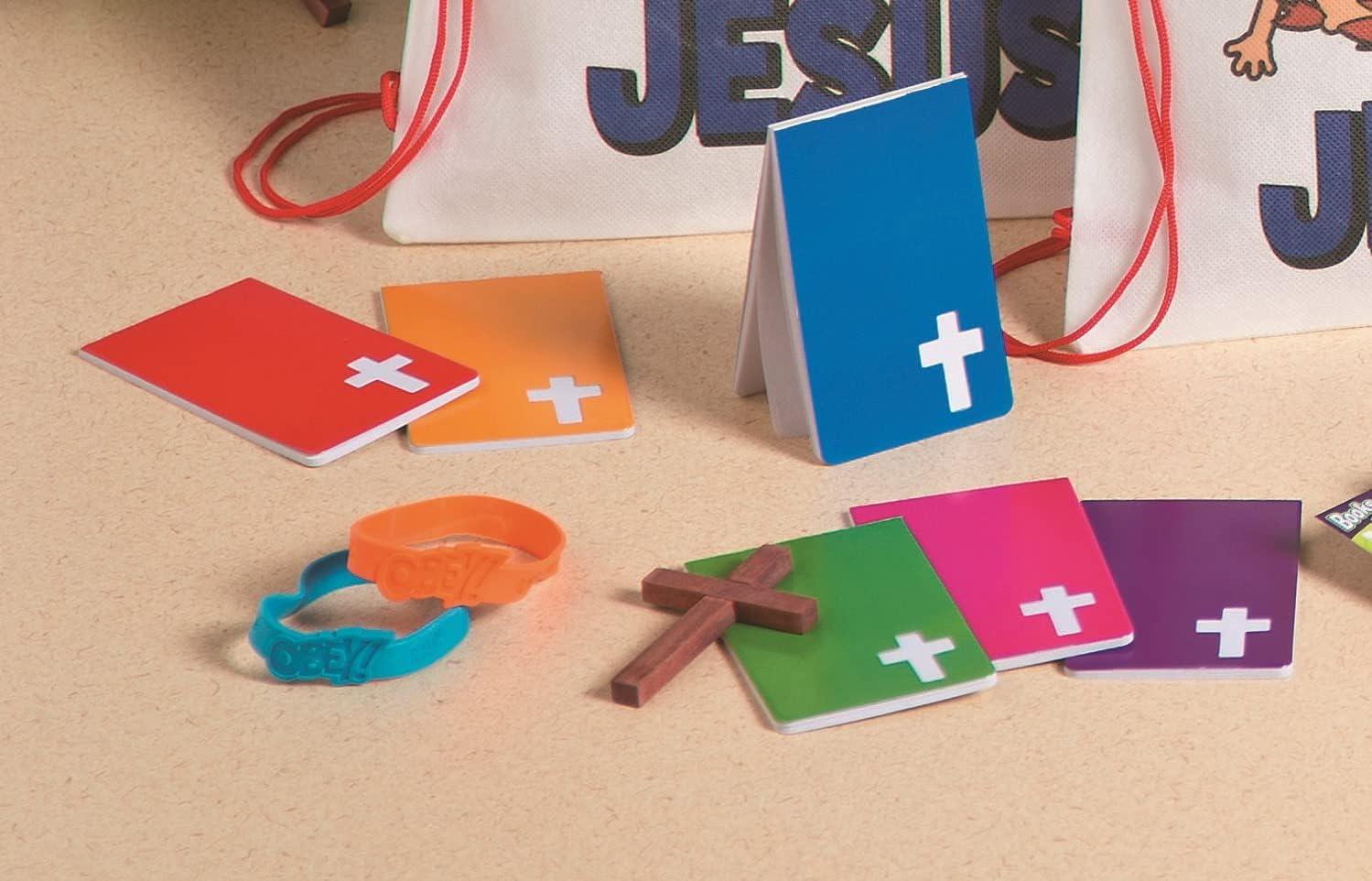 image:imageFun Express Religious Notepads With Cross Design Easter Notepads Bulk set of 24 Church Stationery Sunday School Handouts Christian Party Favors Easter Party Favors