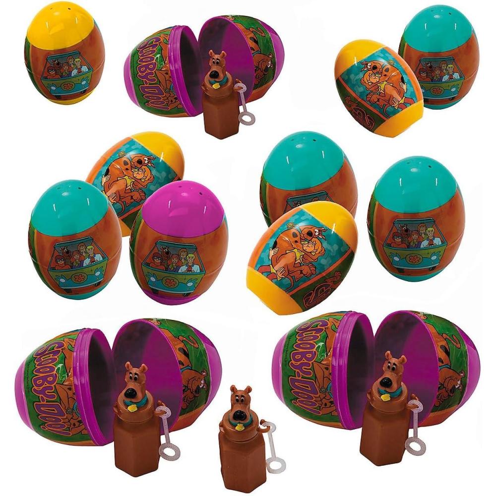 image:image4 ScoobyDoo Bubble BottleFilled Jumbo Easter Eggs 12 Pieces