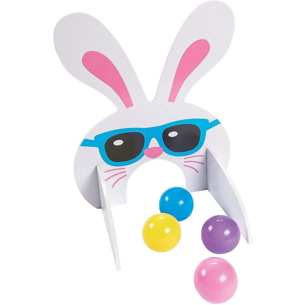 image:imageEaster Bunny Bowling Game 7 Piece Set Party and Egg Hunt Game for Kids