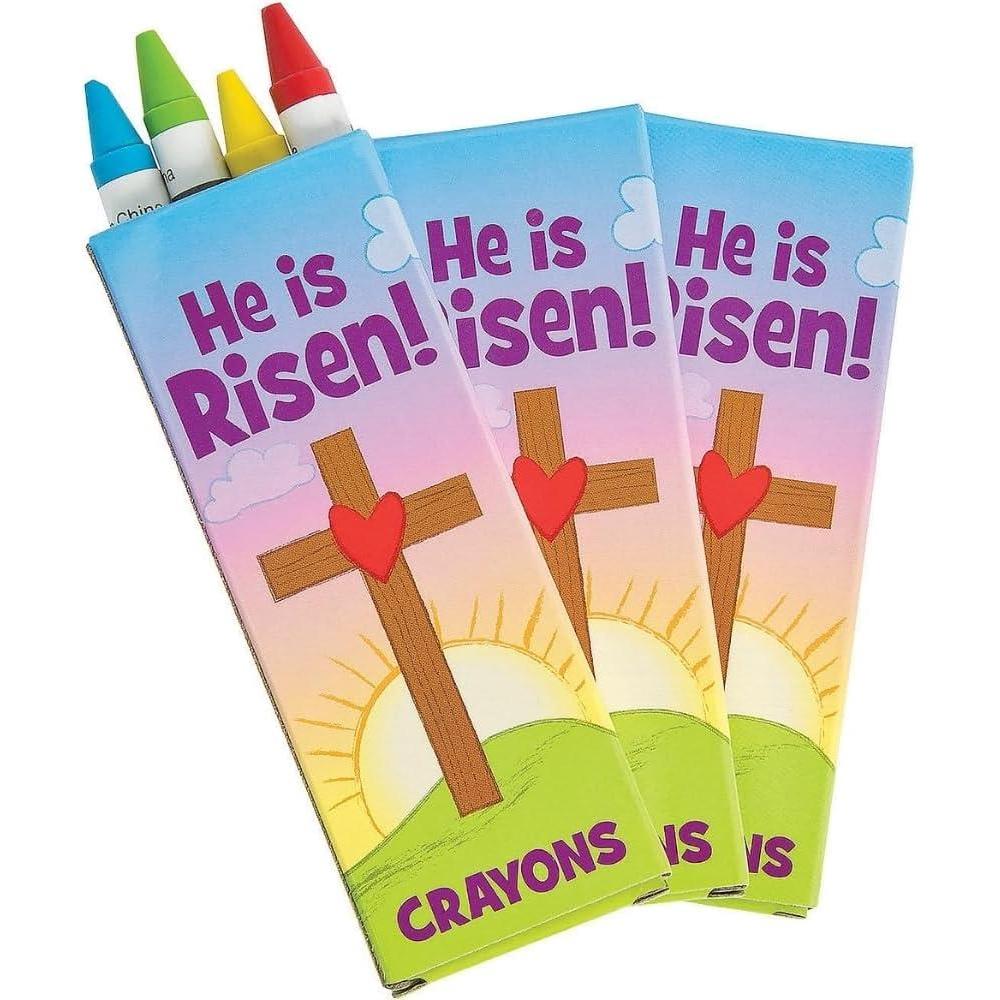 image:imageFun Express He Is Risen Crayons For Easter Basic Supplies Drawing 24 Pieces
