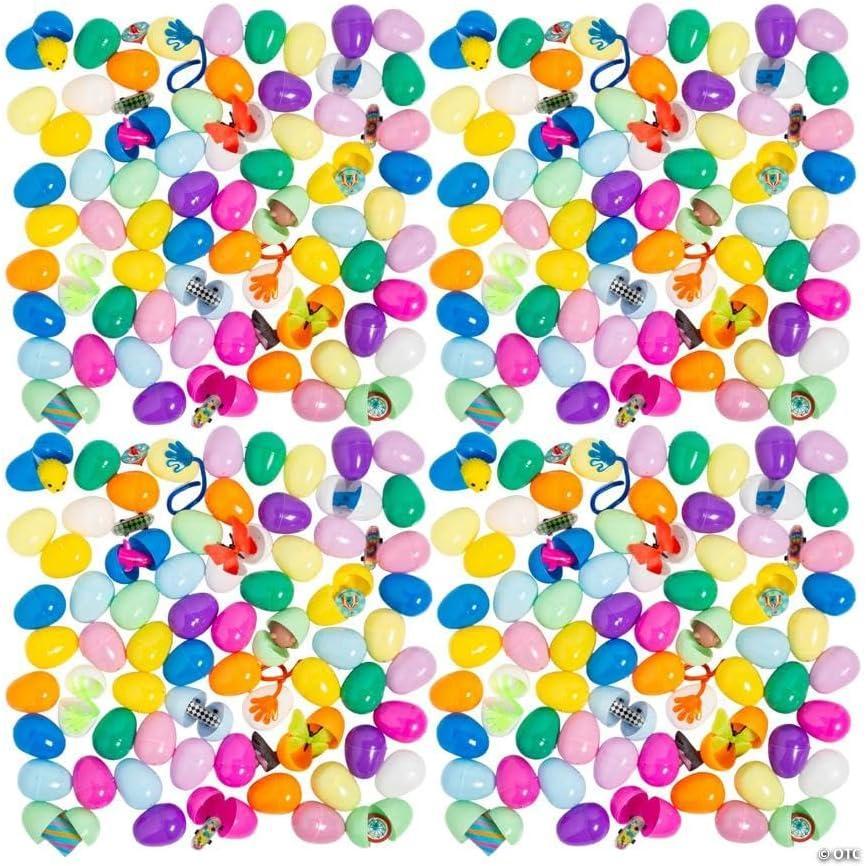 image:imageFun Express 2 12 Mega Bulk 200 Pc Animal Theme ToyFilled Plastic Easter Eggs for Easter Egg Hunts School Church amp Events