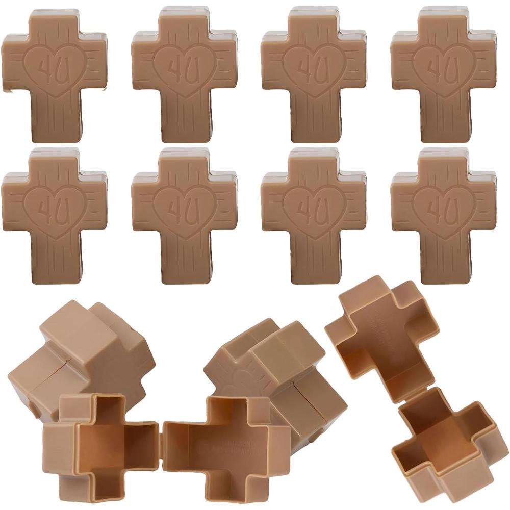 image:imageFun Express 2 14 CrossShaped 4U Plastic Easter Eggs 12 Pc
