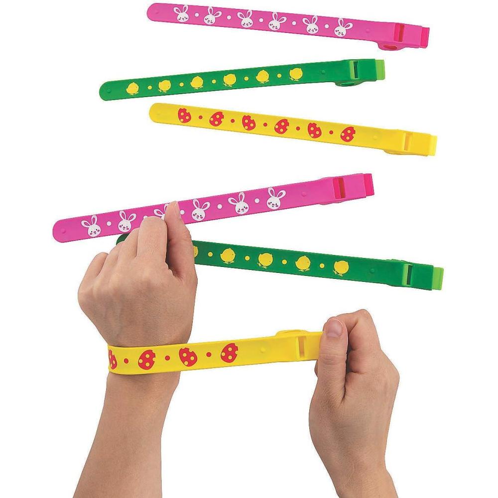 image:imageFun Express Easter Whistle Slap Bracelet for Easter  12 Pieces