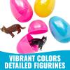 2-1/2″ Cat Toy-Filled Plastic Easter Eggs – 12 Pieces