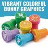Fun Express 1 1/4″ Easter Bunny Self-Inking Plastic Stampers – 24 Pc.