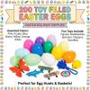 Fun Express 2 1/2″ Mega Bulk 200 Pc. Animal Theme Toy-Filled Plastic Easter Eggs for Easter Egg Hunts, School, Church & Events