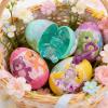 Fun Express 2 1/4″ Teddy Bear Backpack Clip Keychain-Filled Plastic Easter Eggs – 12 Pieces