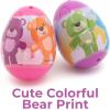 Fun Express 2 1/4″ Teddy Bear Backpack Clip Keychain-Filled Plastic Easter Eggs – 12 Pieces