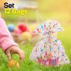 Fun Express Jumbo Cellophane Bags for Gift Baskets – Set of 12 Cellophane Bags for All Your Easter Needs – Elevate Your Gift Presentation with Style – Secure Your Baskets, Easter Elegance