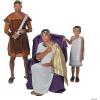 Fun Express Roman Soldier Costume Men – Authentic Warrior Armor Design with Tunic, Belt & Cuffs | Adult Halloween & Easter Pageant Outfit for Theater, Cosplay & Historical Events