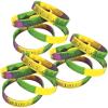 Fun Express – Silicone He Lives! Bracelet (1dz) for Easter – Jewelry – Bracelets – Rubber Bracelets – Easter – 12 Pieces