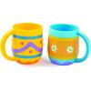 Fun Express 12 Pieces Easter Print Mug, BPA Free Plastic, Easter Party Supplies, Multi-Color