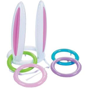 Bunny Ears Inflate Ring Toss for Easter (5 Pieces/Set) Inflatable Party Game