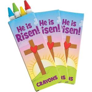Fun Express – He Is Risen Crayons For Easter – Basic Supplies – Drawing – 24 Pieces