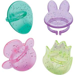 Fun Express Bulk 48 Pieces Easter Glitter Rings
