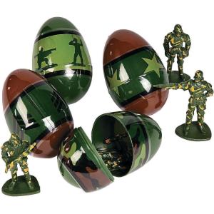 Fun Express Filled Army Eggs | Easter Holiday Party Supplies & Crafts for Spring Celebrations