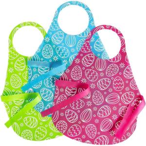 Fun Express Kids Disposable Easter Eggs Aprons – 12 Pieces