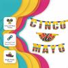 Fun Express Vibrant Cinco De Mayo Cardboard Jointed Banner – 6 ft x 8.5″ (1 Pc.) – Dazzling Multicolor Display – Perfect Festival & Party Decor