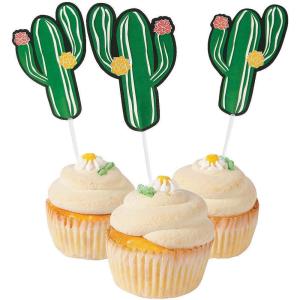 Fun Express – Cactus Party Food Picks (25pc) for Cinco de Mayo – Party Supplies – Serveware & Barware – Picks & Stirrers & Parasols – Cinco de Mayo – 25 Pieces