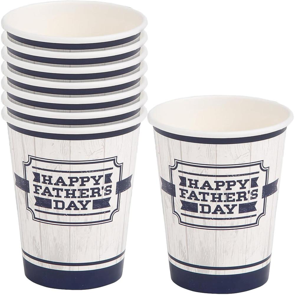 image:imageFun Express Best Dad Happy Fathers Day Paper Cups 8 Ct