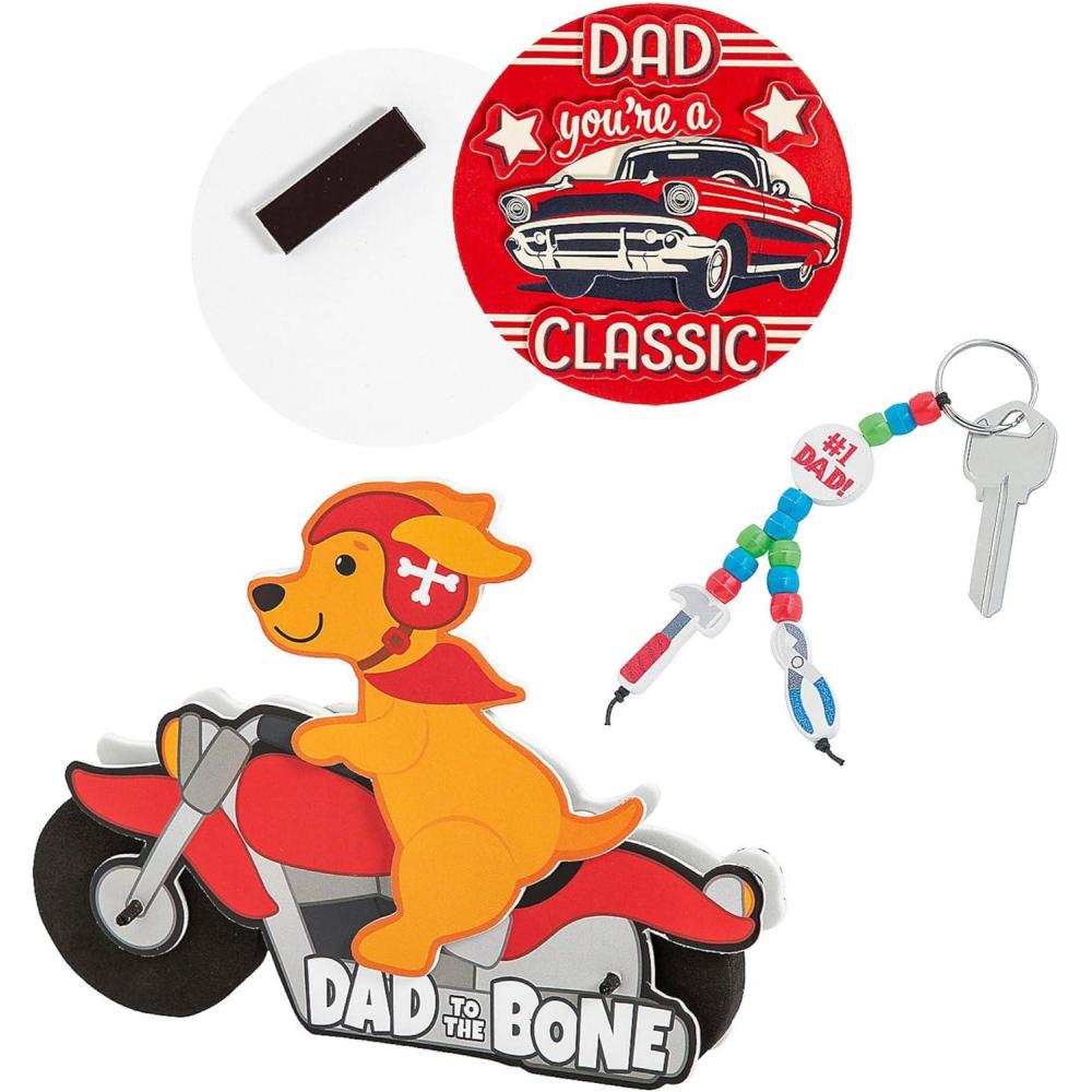 image:imageFun Express Fathers Day Car Dad Craft Kit Assortment  Makes 36