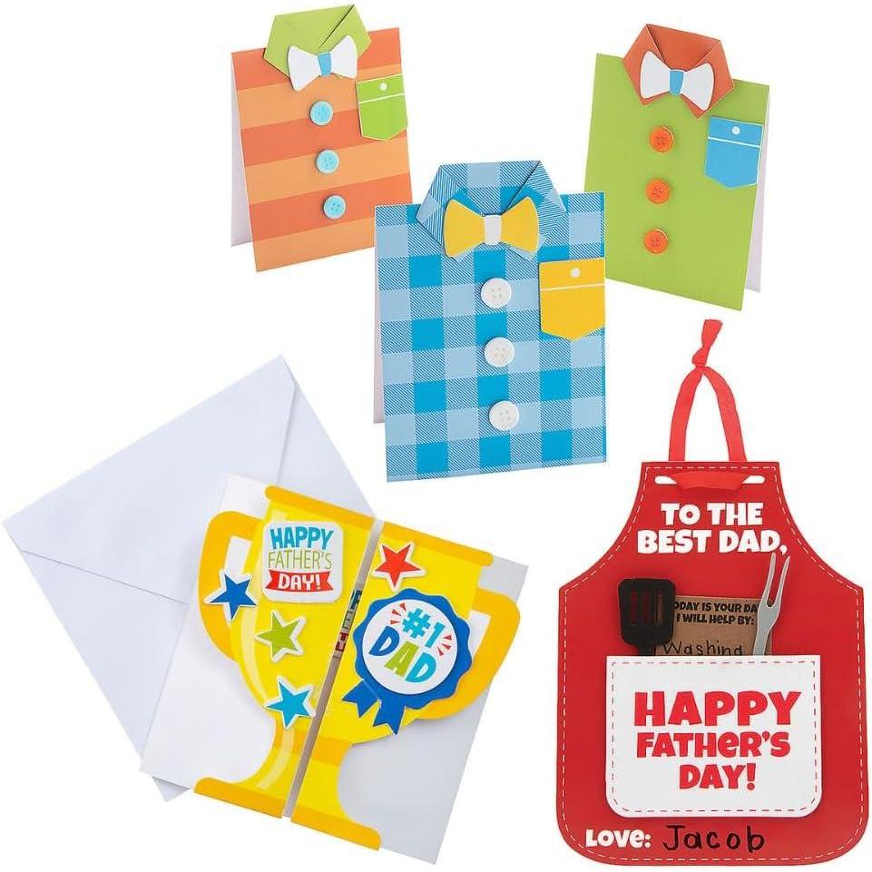 image:imageFun Express Fathers Day Card Craft Kit Assortment Makes 36