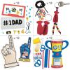 Fun Express #1 Dad Father’s Day Craft Kit Assortment Bulk 48 Pc