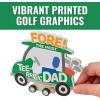 Fun Express 4 1/4″ x 4″ Father’s Day Golf Cart Pull-Back Craft Kit – Makes 12