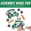 Fun Express 4 1/4″ x 4″ Father’s Day Golf Cart Pull-Back Craft Kit – Makes 12